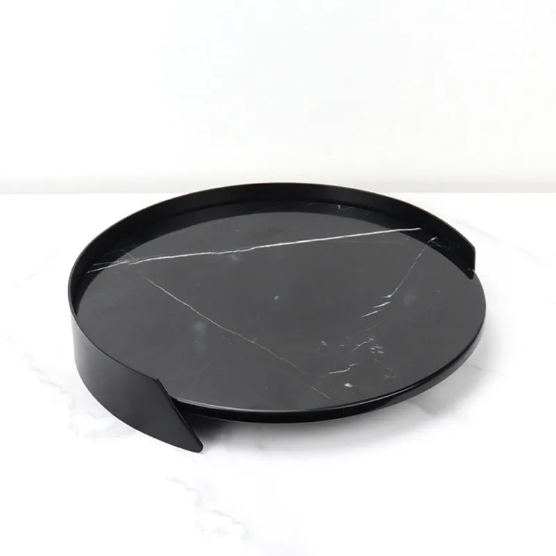 round black marble tray (2)
